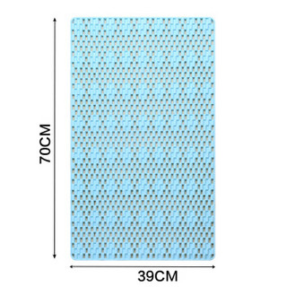 宝优妮浴室防滑垫厕所防水垫子洗澡间淋浴吸盘按摩脚垫卫生间地垫 一只装DQYSDM2C