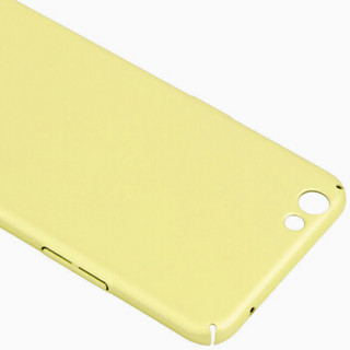 ESCASE OPPO R9s手机壳 R9S手机套 OPPO手机保护壳 全包烤漆肤感系列硬壳 肤感黄