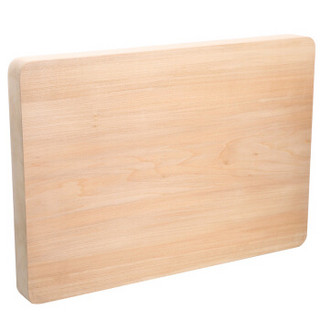 小刘菜板 整木一体裁切 加厚独板型实木砧板 案板 面板 精装进口百年小叶椴木尊贵系列 M015 (60*40*4.5cm）