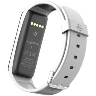 脉珂 （MyKronoz） 瑞士智能手环ZeFit3活动追踪器（活动追踪&睡眠监测 智能提醒）白色表带/银色表盘
