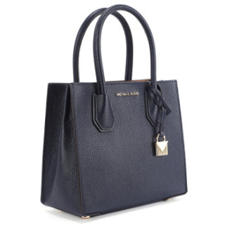 MICHAEL KORS 迈克.科尔斯 MERCER系列 中号牛皮女士手提斜挎单肩包 30F6GM9M2L ADMIRAL海军蓝色
