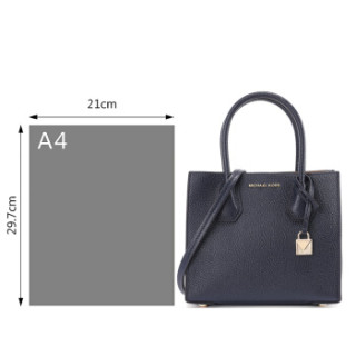 MICHAEL KORS 迈克.科尔斯 MERCER系列 中号牛皮女士手提斜挎单肩包 30F6GM9M2L ADMIRAL海军蓝色