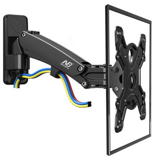NB F400（50-60英寸）显示器电视挂架电视支架左右旋转伸缩上下升降气弹簧支架壁挂架黑色