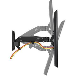 NB F400（50-60英寸）显示器电视挂架电视支架左右旋转伸缩上下升降气弹簧支架壁挂架黑色