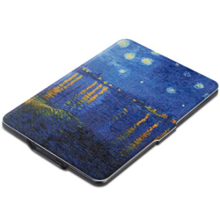 纳图森(Natusun)K5-08 适配Kindle 958版保护套/壳 Kindle Paperwhite 1/2/3代 电纸书休眠皮套 梵高-星夜