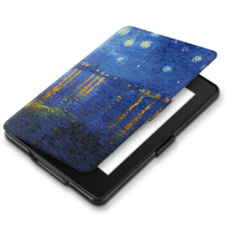 纳图森(Natusun)K5-08 适配Kindle 958版保护套/壳 Kindle Paperwhite 1/2/3代 电纸书休眠皮套 梵高-星夜