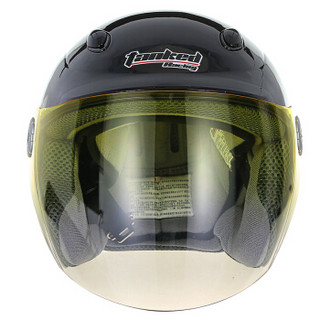 坦克（Tanked Racing）摩托车头盔电动电瓶车头盔 T523四季通用 M码 黑色