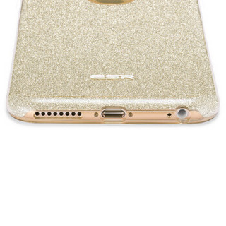亿色（ESR）iPhone6/6s手机壳/保护套 4.7英寸苹果6/6s手机套 闪粉防摔保护软壳 彩妆系列 香槟金