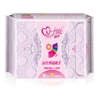 娜菲 卫生巾 远红外负离子棉面日夜组合 3包28片(日用10片*2+夜用8片*1)