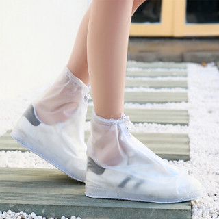 捷昇(JIESHENG) 雨靴雨鞋 男女通用防水防滑雨鞋套加厚底pvc透明雨靴 XL码