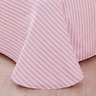 梦洁家纺出品 MINI MEE 床品套件 纯棉斜纹三件套 儿童床单被罩 蜜糖甜心 1.2米床 150*200cm