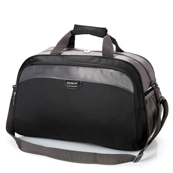 Carany 卡拉羊 旅行包大容量男女运动健身包短途出差可登机行李包袋防水单肩斜挎手提包 C3189 黑色