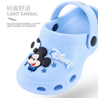 迪士尼 Disney 拖鞋 儿童凉拖鞋宝宝洞洞鞋防滑家居鞋099粉色14码内长13.5cm