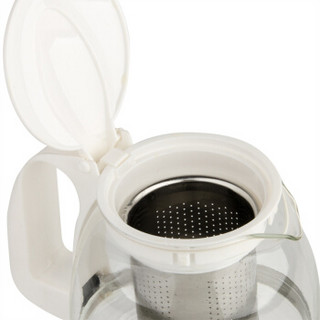 金熊 700ML耐热玻璃茶壶茶具飘逸壶三件套装(一壶两杯) T916 白色