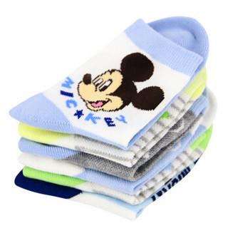 迪士尼宝宝袜儿童袜子棉袜6双装颜色随机6615