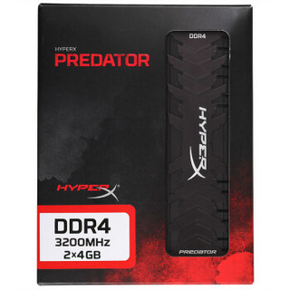 Kingston 金士顿 骇客神条 Predator掠食者系列 DDR4 3200MHz 台式机内存 8GB(4G×2) HX432C16PB3K2/8