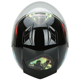 坦克（Tanked Racing）摩托车头盔电动电瓶车头盔 T536四季通用 L码 黑色 未来战士