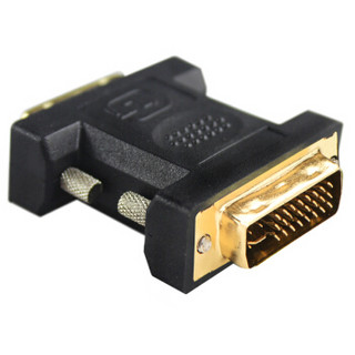 海乐（Haile）DVI-01 DVI(24+5)公-DVI(24+5)公镀金转接头 适配器