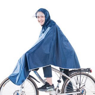 正招（kendo）户外骑行成人自行车雨衣男女式单人雨披加大加厚 Z-1藏青色3XL