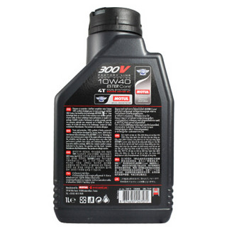 摩特（MOTUL）300V 4T酯类全合成4冲程摩托车机油润滑油 10W-40 SN级 1L