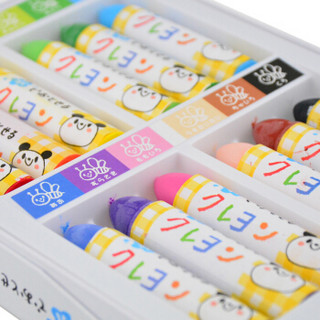 SAKURA 樱花 日本樱花(SAKURA)水溶性软蜡笔儿童绘画可水洗美术 12色套装 WYL12 日本设计 益智产品