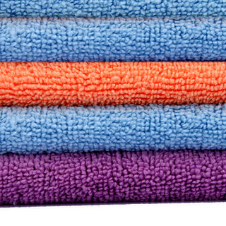 3M 洗车毛巾擦车布洗车布细纤维强吸水毛巾汽车用品 5条装40cm*40cm颜色随机