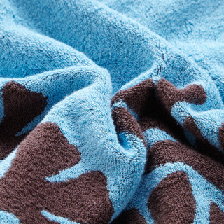 隽优（Covator）枕巾 宫廷花愿纯棉枕巾一对 成人枕巾2条装 加大吸汗亲肤透气 蓝色2条 50*80cm/条