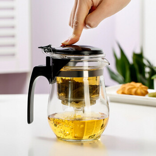 常生源 整套玻璃茶具 耐热防爆功夫茶具 玻璃茶壶 玻璃杯 一壶两杯 玲珑胖套组