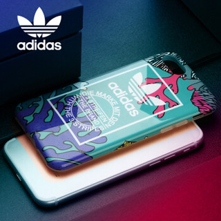 adidas（阿迪达斯） 苹果iPhone7P\8 Plus手机壳 海洋蓝创意清新款 时尚男女通用 TPU防摔软壳保护套