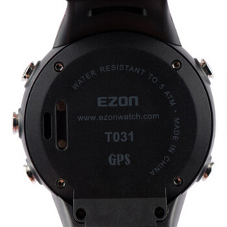 宜准(EZON)手表  跑步系列户外防水运动手表GPS男子电子手表黑T031A01