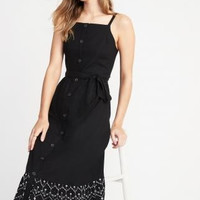OLD NAVY 390744 女士镂空刺绣吊带连衣裙