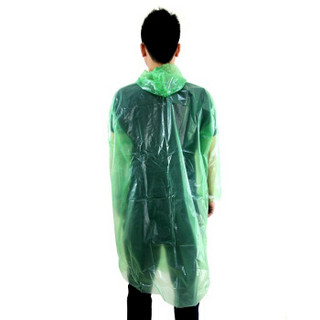 博沃尼克 加厚一次性雨衣 5件装 旅行旅游一次性雨披可重复使用 颜色随机 6丝厚度