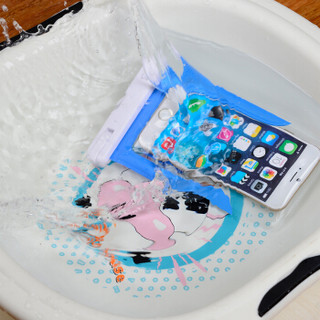 加加林 手机防水袋 潜水手机套 手机袋游泳防水套 游泳包防水包  粉色大号5.0-6.0寸手机