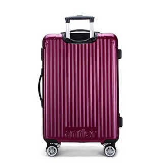 antler 安特丽 商务男女拉杆箱 26英寸行李箱万向轮密码箱 PC旅行箱包子PC托运箱 A843 紫色