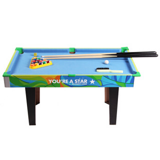 皇冠玩具（HUANGGUAN)儿童落地款台球桌 炫彩升级高脚落地 儿童木制玩具礼物 1229T