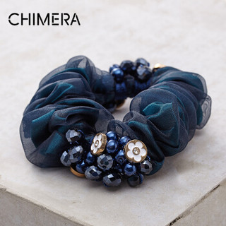 奇美拉（CHIMERA）发饰头饰 花朵发圈皮筋 蓝色