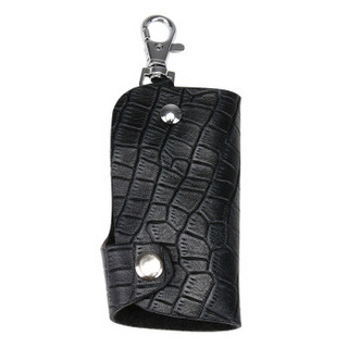 GIOVANNI VALENTINO 男士头层牛皮革钥匙包时尚配色锁匙包8121611610黑色