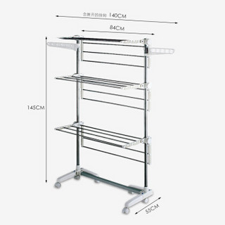 铸家（HOMEPURE）晾衣架 落地折叠晒衣架JY-0209 毛巾架