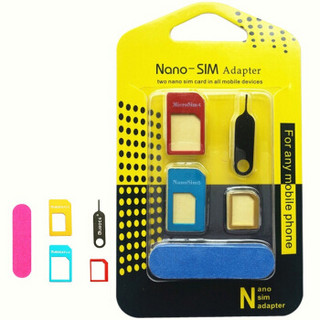 SNOWKIDS Sim卡还原卡托 多用套装 micro/nano 卡槽 适用于iPhone4S/5S/6/6S/7/7P三星/华为/魅族等