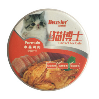 百利怡品 BELLYJOY 猫博士 宠物零食 猫零食 水晶鸡肉丁 全猫种用 80g