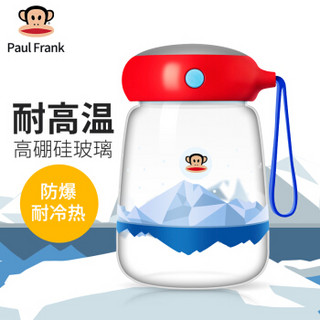 PAUL FRANK 大嘴猴 PFD031 高硼硅玻璃杯 380ml 红色