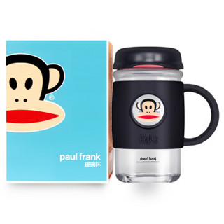 PAUL FRANK 大嘴猴 PFD027 高硼硅玻璃杯 420ml 黑色