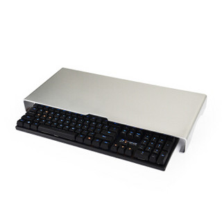 小乙铝合金属电脑显示器增高架置物架底座办公桌面机械键盘收纳架笔记本电脑支架托架AF21大号