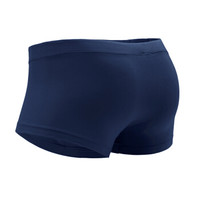 UM25 U小棉青少年内裤棉质宽边中腰男士学生平角内裤 极夜蓝 160 UM23AA1 (蓝色、160、平角裤、棉质)