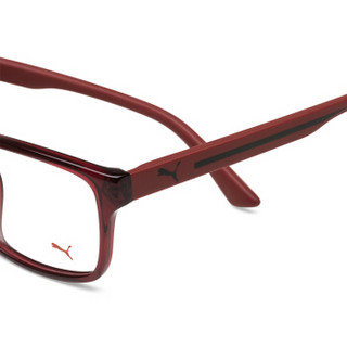PUMA 彪马 eyewear 男款光学镜架 方形近视眼镜框 PE0010OA-004 红色镜框 57mm
