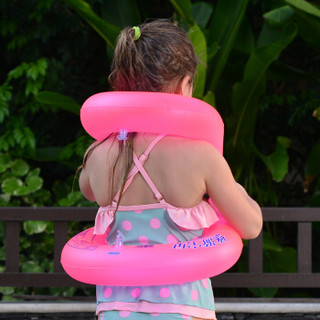 吉龙 儿童游泳圈蛇形游泳圈戏水玩具 加厚S码粉色款（适用于2-5岁儿童初学游泳、戏水）