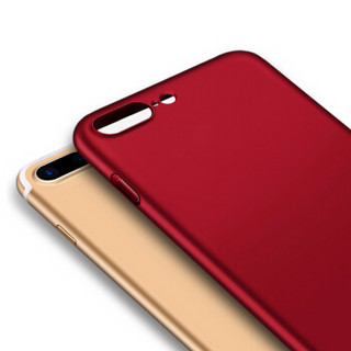 KEKLLE 苹果7Plus/8plus手机套保护壳 全包磨砂防摔手机壳 适用于iPhone7plus/8plus 5.5英寸 中国红