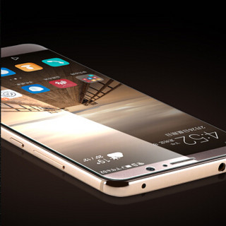 悦可 华为MATE9钢化膜 手机屏幕贴膜防刮防爆防指纹 普通高清透明玻璃膜