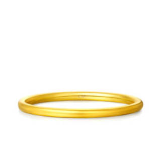 周大福(CHOW TAI FOOK)简约至上 婚嫁 足金黄金戒指 F217482 68 10号 约1.7克