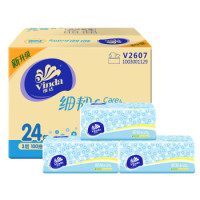 移动专享：Vinda 维达 细韧系列 抽纸 3层100抽*24包
